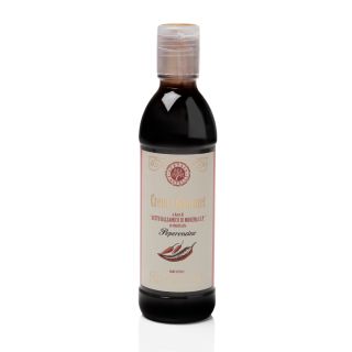 CREMA GOURMET A BASE DI ACETO BALSAMICO DI MODENA IGP - AROMATIZZATA AL PEPERONCINO 250ml.